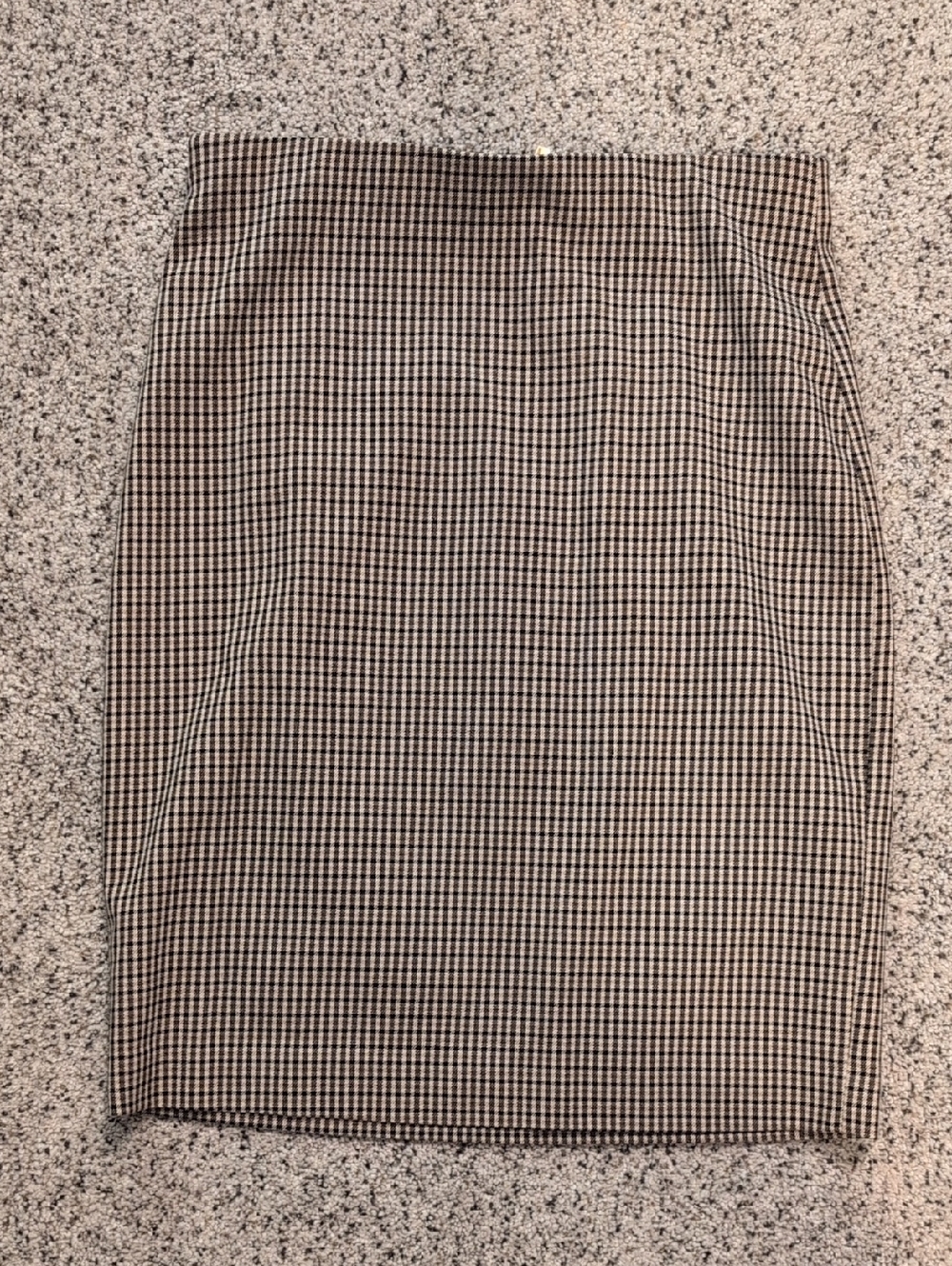 Premise Black, Brown and White Houndstooth Pencil Skirt